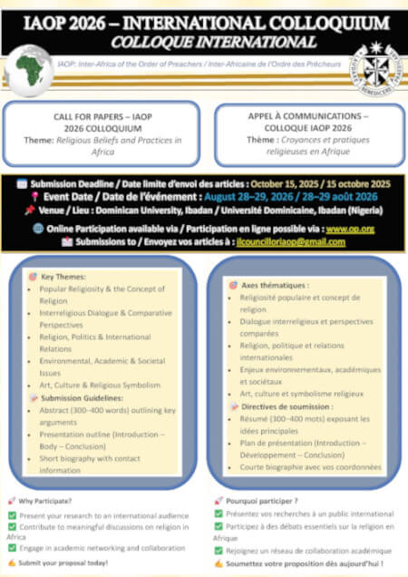 IAOP Colloquium – Flyers to be shared