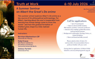 A Summer Seminar on Albert the Great’s De anima
