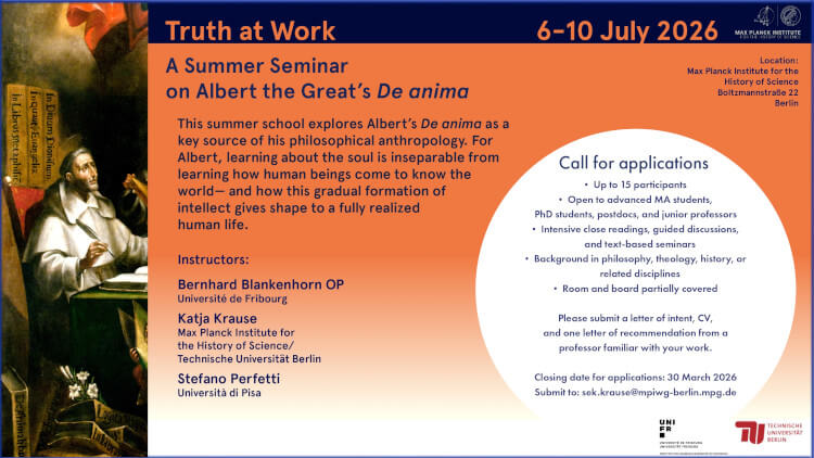 A Summer Seminar on Albert the Great’s De anima